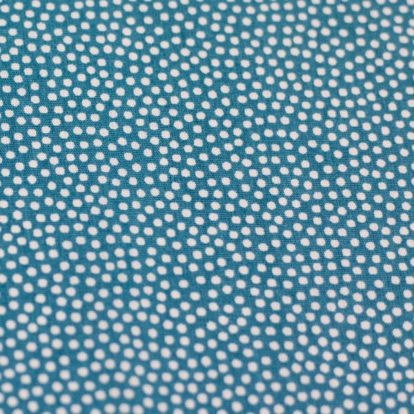 Baumwolle Dotty Petrol/Weiß by Swafing